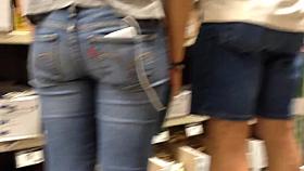 Candid Teen Booty at Home Depot