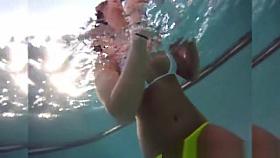 Hottest milk enema babes in pool showing off