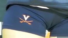 Volleyball shorts look hot on amateur athletic asses