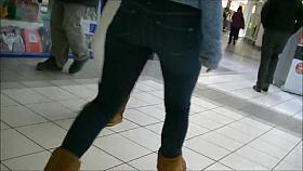 Candid teen in tight jeans 2