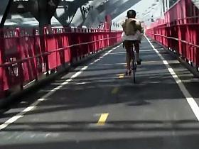 Biking after a hot ass in front of me