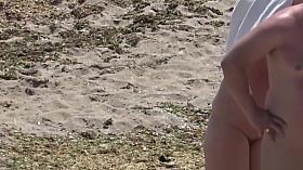 Nudist Milfs Sexy and Horny Tanning Nude At The Beach Voyeur