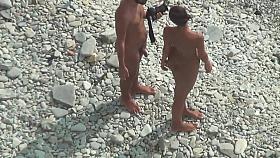 TheBeachWatch 13 Beach babe nudist teen anal dildo play