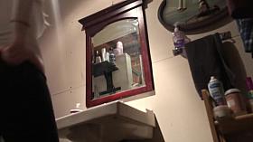 Abby on hidden camera bathroom