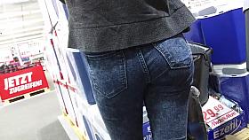 Sexy tight jeans ass - 11
