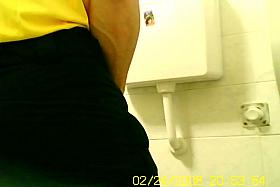 The hot toilet voyeur video from the male toilet room