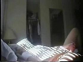Every day my mom masturbates on bed. Hidden cam