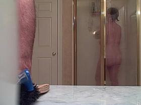 Comments . shee is 58yo-wife taking a shower