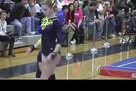 Gymnastic girl with sexy body
