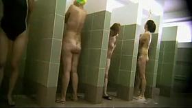 Milfs and matures get clean in the showers