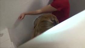 CAUGHT AND SPY GERMAN COLLEGE TEENS FUCK ON TOILET AT SCHOOL