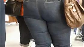 Milf Mature in tight jeans big ass butt mom phat booty 4