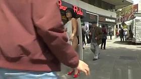 Cheating Milf anal toyed in public