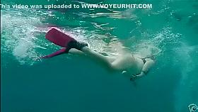 Hot female bodies filmed underwater