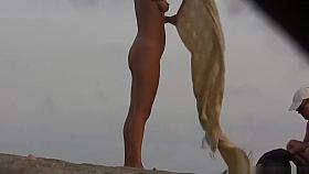 Beach Nude Milfs Voyeur HD Scenes