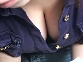 intensely sexy Asian chick downblouse gorgeous breasts