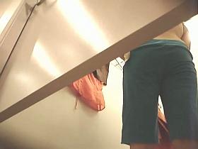 Amateur in dressing room panty and no panty hot view