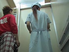 Japanese sharking video recorded in the hospital lift
