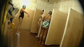 Hidden cameras in public pool showers 1042