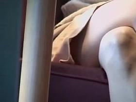 I easily spied babes panty upskirting under the table B07B