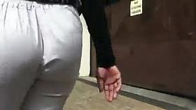 white pants jiggle