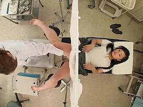 Dildo fuck for a sweet Japanese teen during Gyno exam