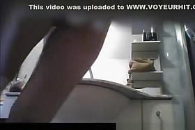 Woman caught by bathroom spy camera