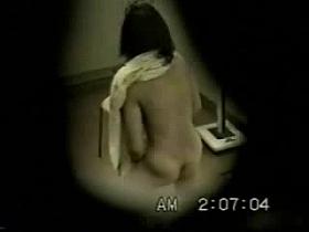 Spy cam caught my young girlfriend masturbating standing