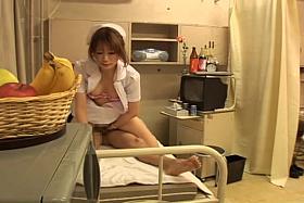 Blonde Japanese naughty nurse fucked pretty hard and fast