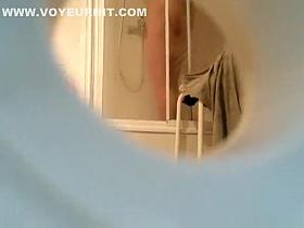 Woman spied washing her body