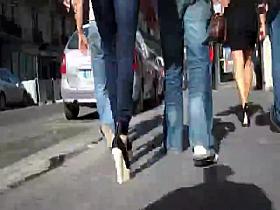 Jolie Brune Jeans Ass