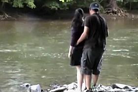 Couple fucking at the lake side