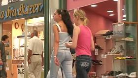 Sweet street candid video shot in a mall