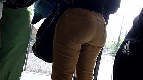 Nice Big Ass in a french bus