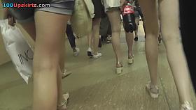 Sexy upskirt video makes happy with intimate view