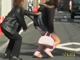 Sharking scene of phenomenal Japanese chick and some fast lad