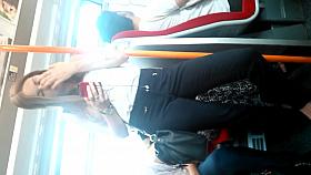 Train Perving - Long Haired Cutie