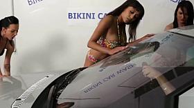 Bikini carwash cfnm girls