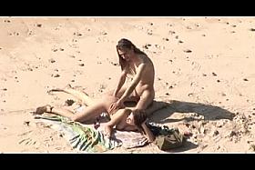 Voyeur on public beach. Hawt juvenile pair sex once more