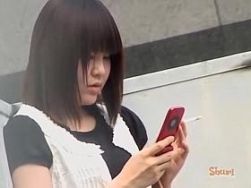Great sharking video of some very attractive slim Japanese gal
