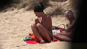 Shaved Pussy Milfs Tanning Naked At The Nudist Beach Hd Vid