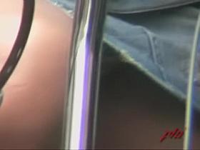 Upskirt video shows Japanese girls with visible panties