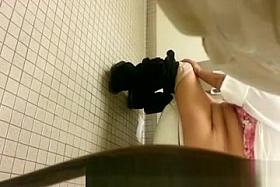 Spy cam at work toilet