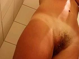 Sexy MILF in hotel shower