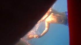 Underwater Hidden Milf in Whit bikini
