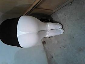 Wife thong and white spandex