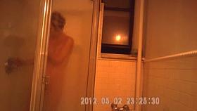 shower Spy hidden Mature saggy Flat tits Nipples sazz