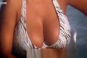 Big tits woman in bikini