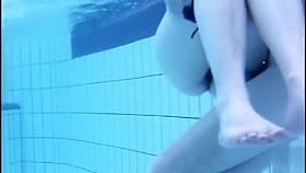 Nudist girl gets her pussy pounded in the pool