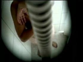 Mummy taking shower and fingering